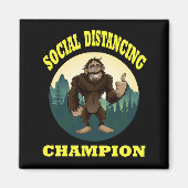 Big Foot Social Distancing Funny Magneet (Voorkant)
