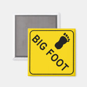 Big Foot Square Magnet (Voorkant / Achterkant)