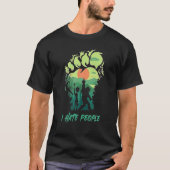 Big Foot St. Patricks Day, ik haat mensen Sint Pad T-shirt (Voorkant)