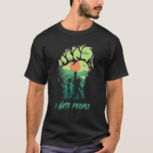 Big Foot St. Patricks Day, ik haat mensen Sint Pad T-shirt