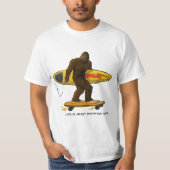 Big foot surfer t-shirt (Voorkant)