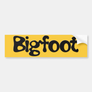 Big Foot-tekst Bumpersticker