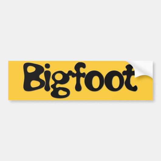 Big Foot-tekst Bumpersticker (Voorkant)
