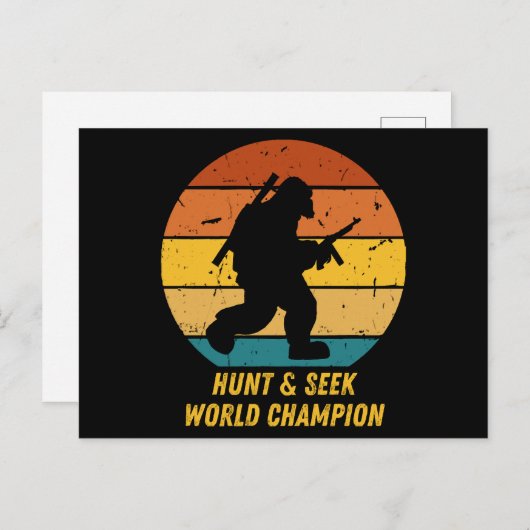 Big Foot wil zich nu niet meer verstoppen en zoeke Briefkaart (Voorkant / Achterkant)