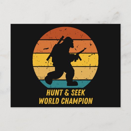 Big Foot wil zich nu niet meer verstoppen en zoeke Briefkaart (Voorkant)