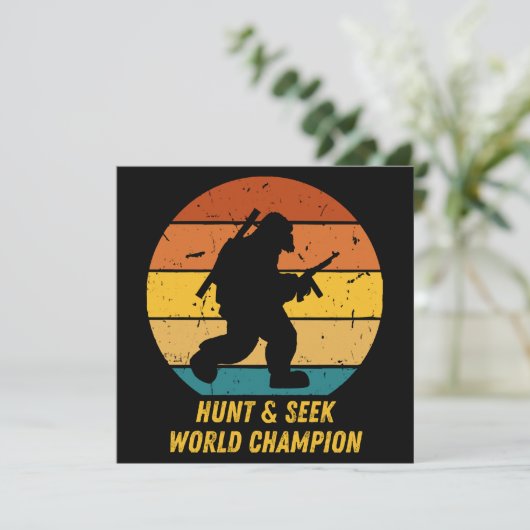 Big Foot wil zich nu niet meer verstoppen en zoeke Kaart (Staand voorkant)