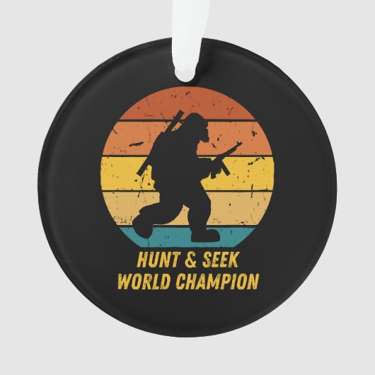 Big Foot wil zich nu niet meer verstoppen en zoeke Ornament (voorkant)