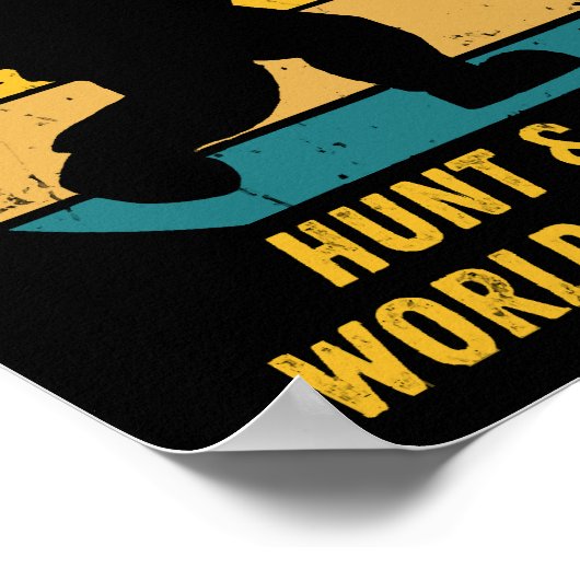 Big Foot wil zich nu niet meer verstoppen en zoeke Poster (Hoek)