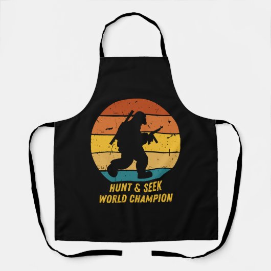 Big Foot wil zich nu niet meer verstoppen en zoeke Schort (Voorkant)