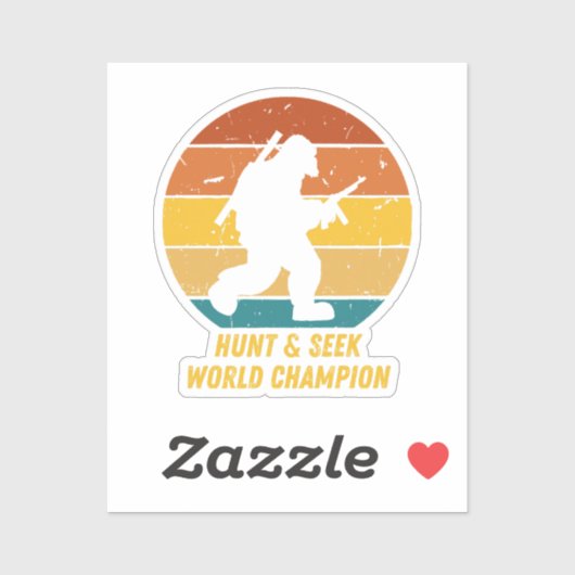 Big Foot wil zich nu niet meer verstoppen en zoeke Sticker (Vel)