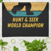 Big Foot wil zich nu niet meer verstoppen en zoeke Theedoek (Gevouwen)