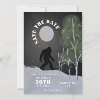 Big Foot Wild 70ste verjaardag Save the Date