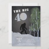 Big Foot Wild Adventure 40e verjaardag Kaart (Voorkant)