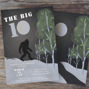 Big Foot Wild Avontuur 10e verjaardag Kaart