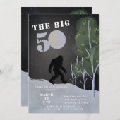 Big Foot Wild Avontuur 50e Verjaardag Kaart (Voorkant / Achterkant)