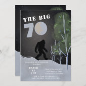 Big Foot Wild Avontuur 70e Verjaardag Kaart (Voorkant / Achterkant)