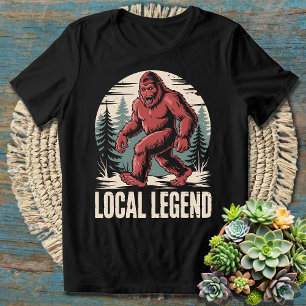 Big Foot Yeti Funny Lokale Legende - Humorous T-shirt