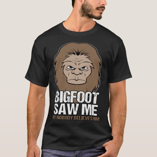Big Foot zag me mythisch wezen T-shirt (Voorkant)