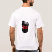 Big Foot Zwart en Rood Graphic T-shirt (Achterkant)