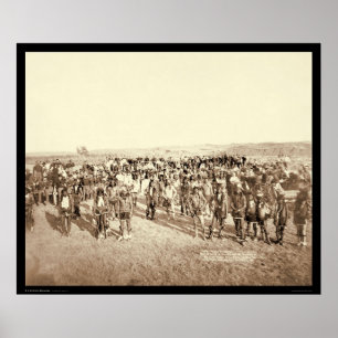 Big Foot's Miniconjou Band in Grass Dance SD 1890 Poster