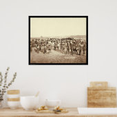 Big Foot's Miniconjou Band in Grass Dance SD 1890 Poster (Keuken)