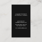 BIG FORK LOGO II voor Chef, Catering, Restaurant Visitekaartje (Achterkant)