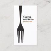BIG FORK LOGO II voor Chef, Catering, Restaurant Visitekaartje (Voorkant)