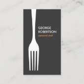 BIG FORK LOGO voor Chef, Catering, Restaurant, Ete Visitekaartje (Voorkant)