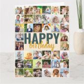 Big Foto Collage 40 Afbeelding gepersonaliseerde v Kaart (Voorkant)