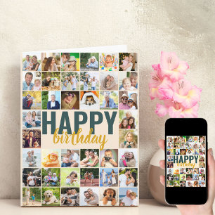 Big Foto Collage 40 Afbeelding gepersonaliseerde v Kaart