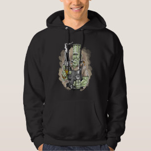 Big Frankie Big Caliber Pistool 50s Culture Biker Hoodie
