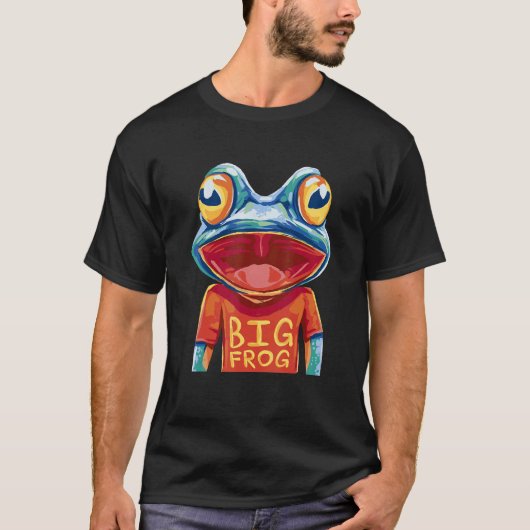 Big Frog Cute Frog Kids T-shirt (Voorkant)