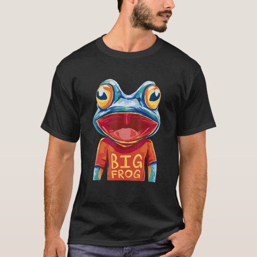 Big Frog Cute Frog Kids T-shirt (Voorkant)