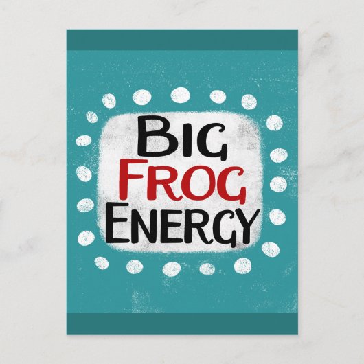 Big Frog Energy Briefkaart (Voorkant)