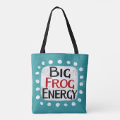 Big Frog Energy Canvas tas (Achterkant)