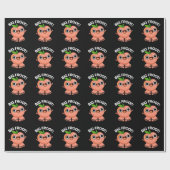 Big Froot Funny Big Foot Pun Dark BG Cadeaupapier (Vlak)