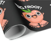 Big Froot Funny Big Foot Pun Dark BG Cadeaupapier (Rol Hoek)