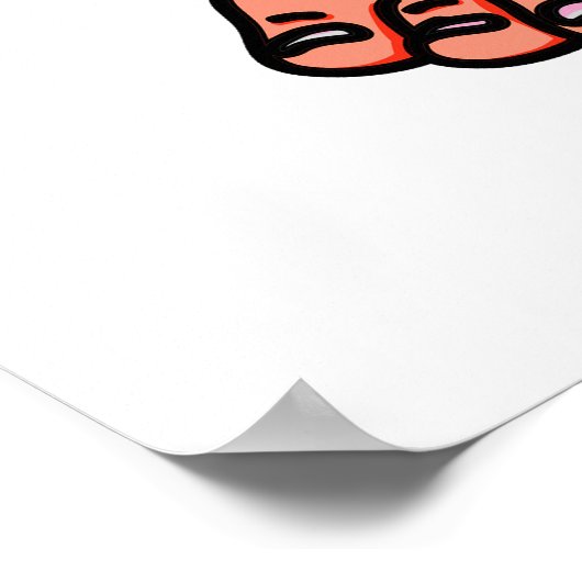 Big Froot Funny Big Foot Pun Poster (Hoek)