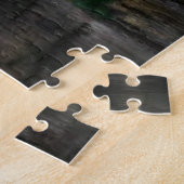 Big Full Moon Night Jigzaag Puzzle - Schilderen Legpuzzel (Zijkant)