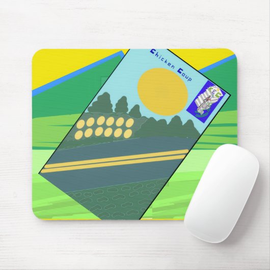 Big Funny Eggs Crossing the Road Muismat (Met muis)