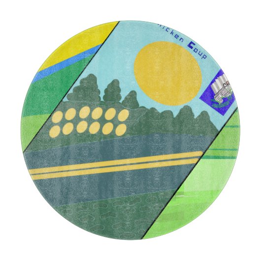 Big Funny Eggs Crossing the Road Paper cup Snijplank (Voorkant)