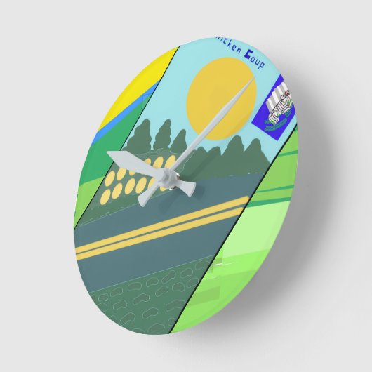 Big Funny Eggs Crossing the Road Ronde Klok (Hoek)