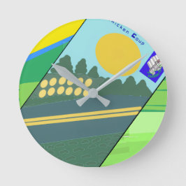 Big Funny Eggs Crossing the Road Ronde Klok