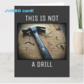 Big Funny Vaderdag "Dit is geen boor" woordspeling Kaart