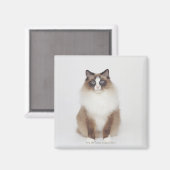 Big Furry Cat Magneet (Voorkant / Achterkant)