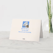 Big Fuzzy Wooly Sheep Birthday Kaart (Achterkant)