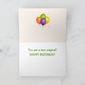 Big Fuzzy Wooly Sheep Birthday Kaart (Binnen)