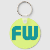 Big FW (nieuwe logo viswas) Sleutelhanger (Voorkant)