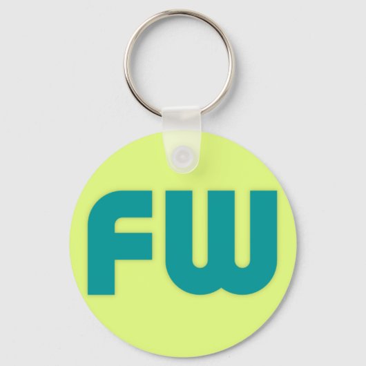 Big FW (nieuwe logo viswas) Sleutelhanger (Voorkant)