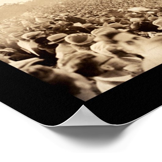 Big Game Stanford Cal Foto 1925 Poster (Hoek)